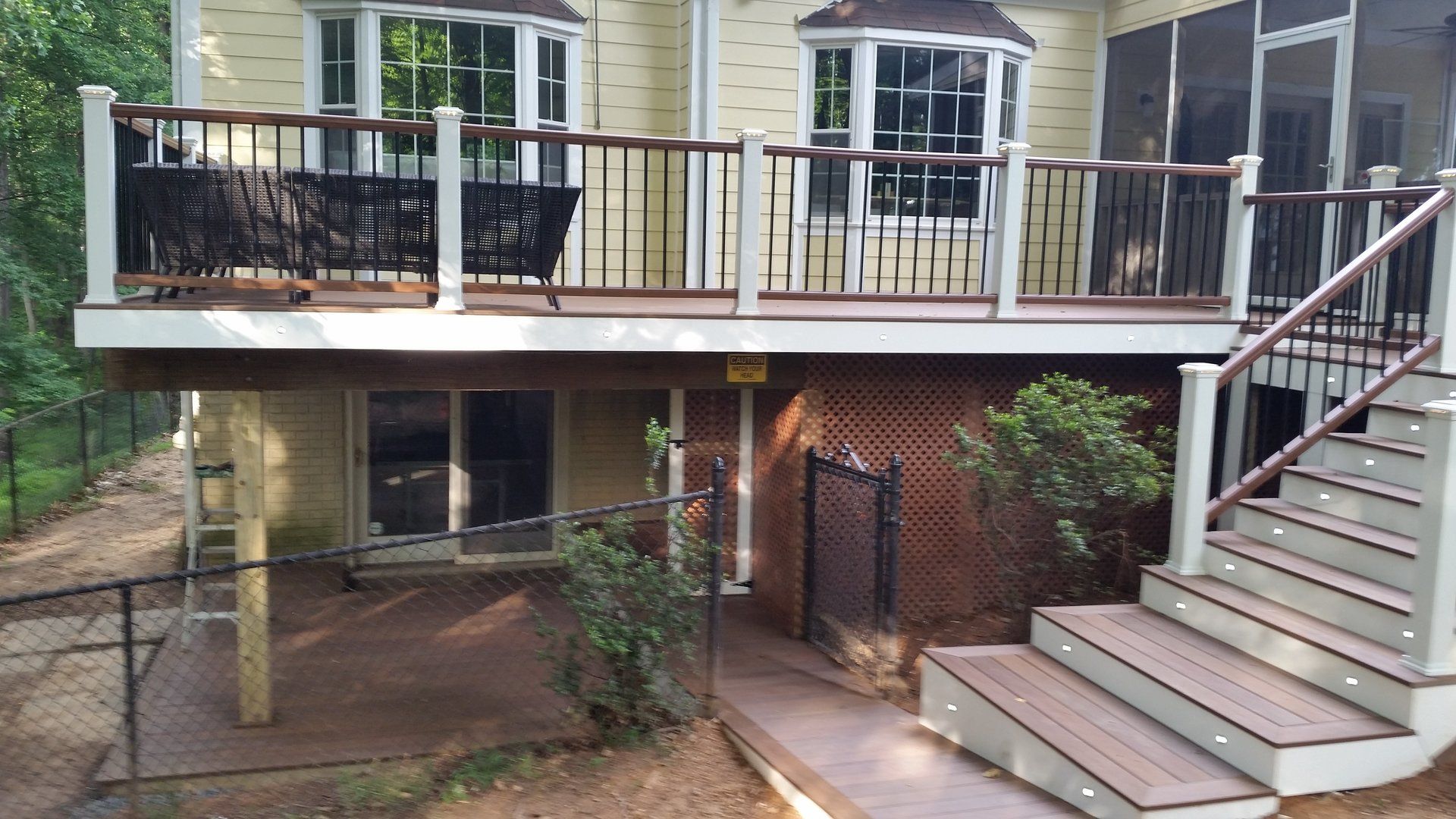Newly remodeled deck