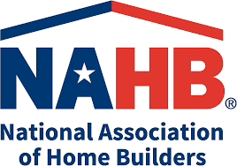 Logo of the National Association of Home Builders: blue roof, NAHB text, and organization name.