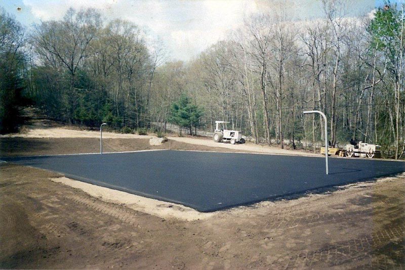 Asphalt paving works
