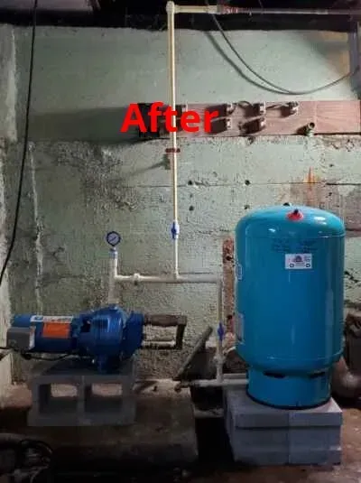 A basement water system 