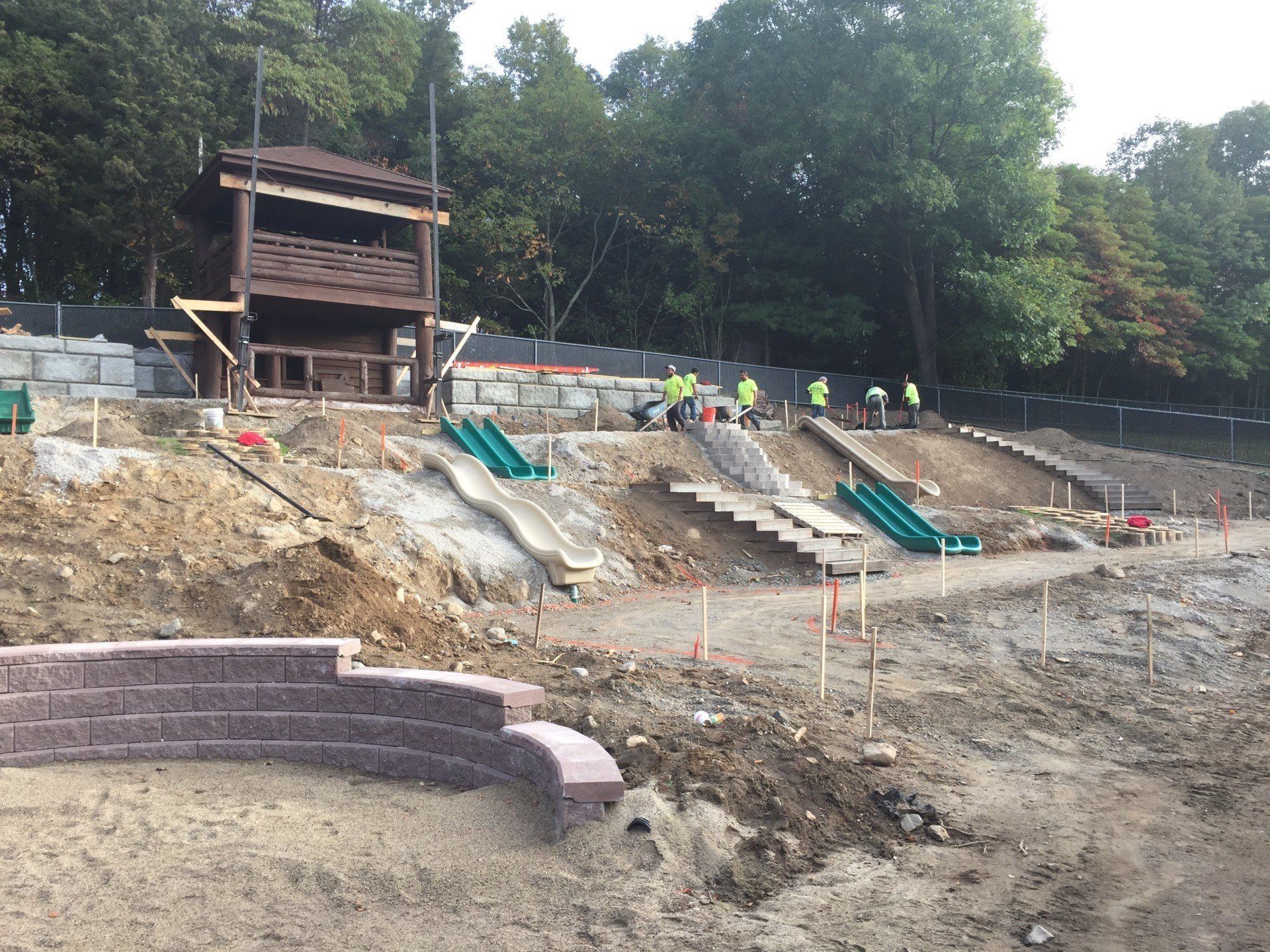 Hardscape installation