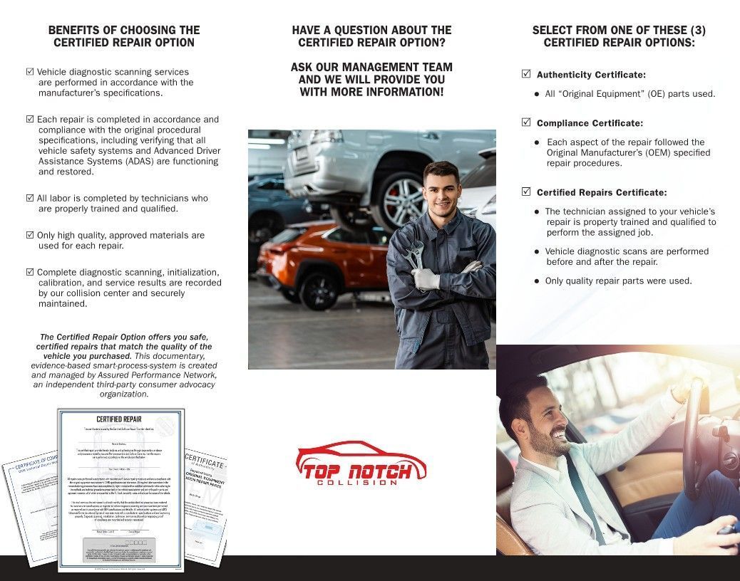 certify repair option brochure 2