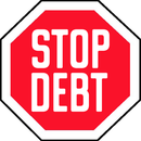 Stop Debt Sign
