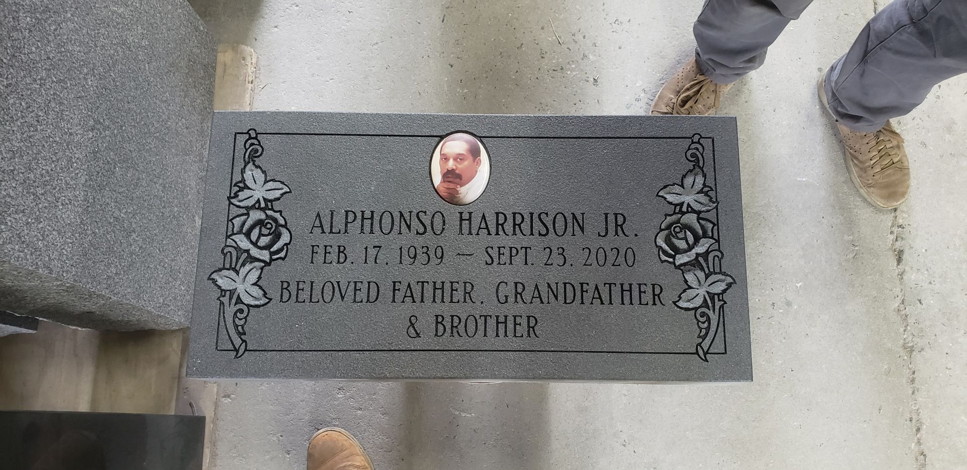 Alfonso Harrison Jr. grave marker