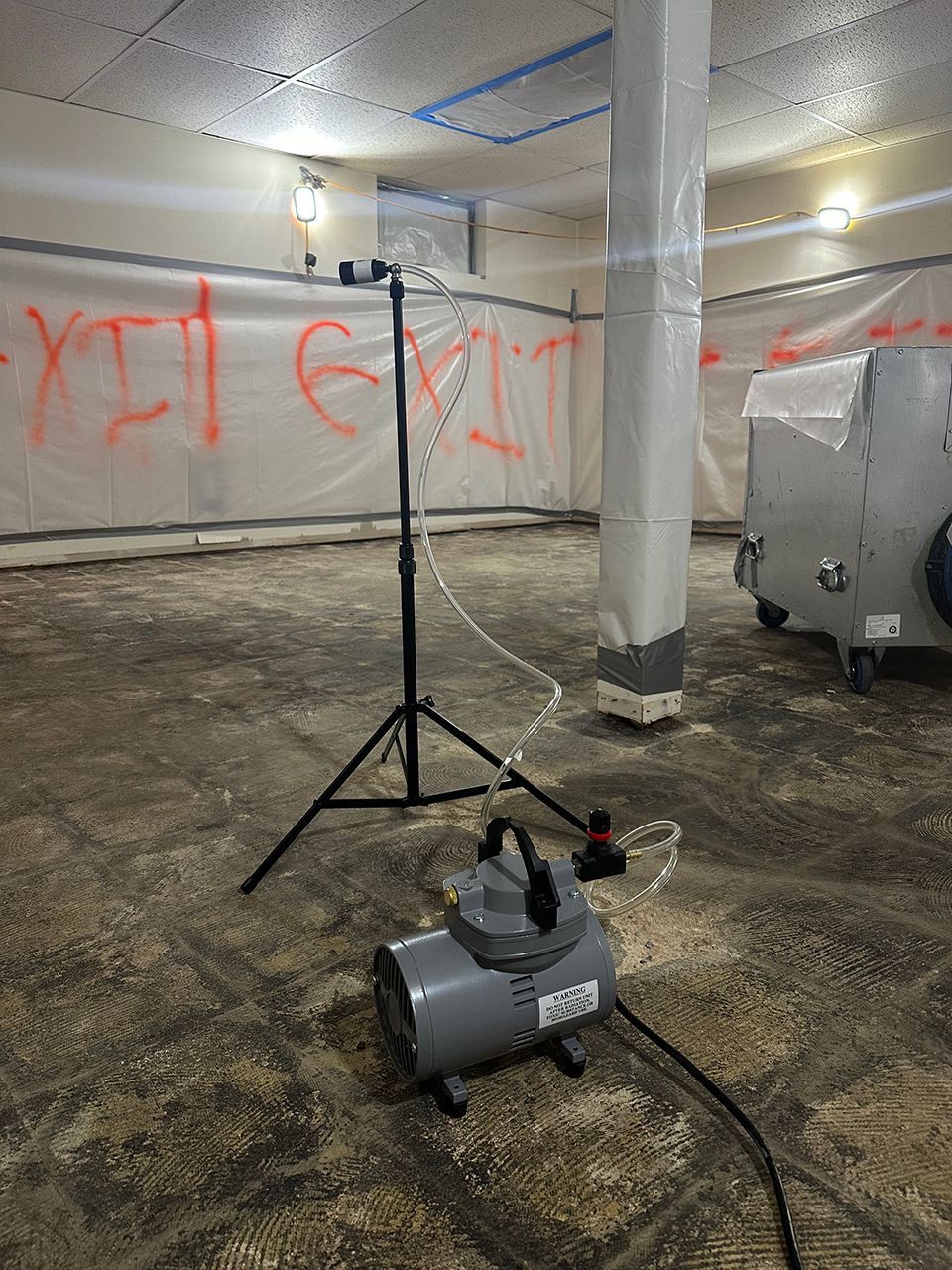 Instrument testing for mold detection within the room