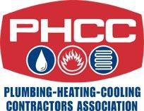 the logo for the phcc plumbing heating and cooling contractors association