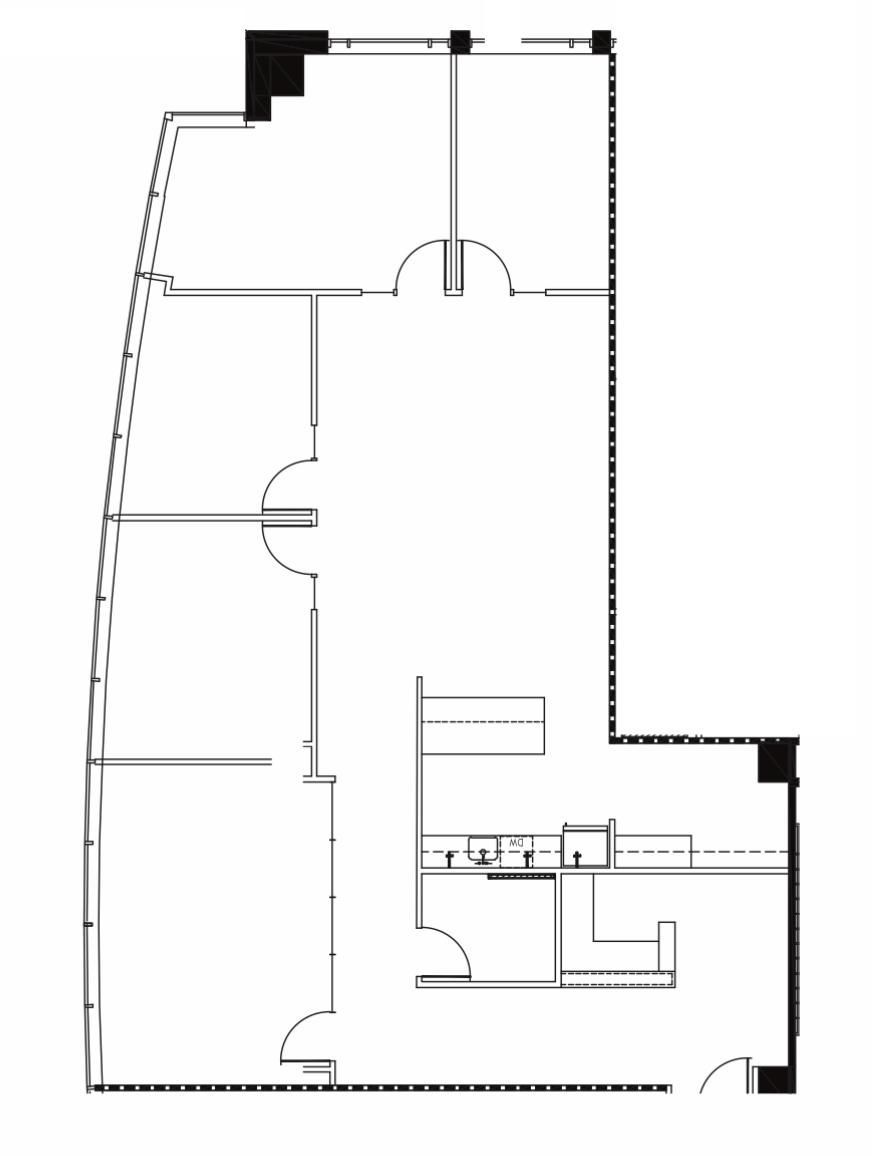 Architectural floor plan of an office
