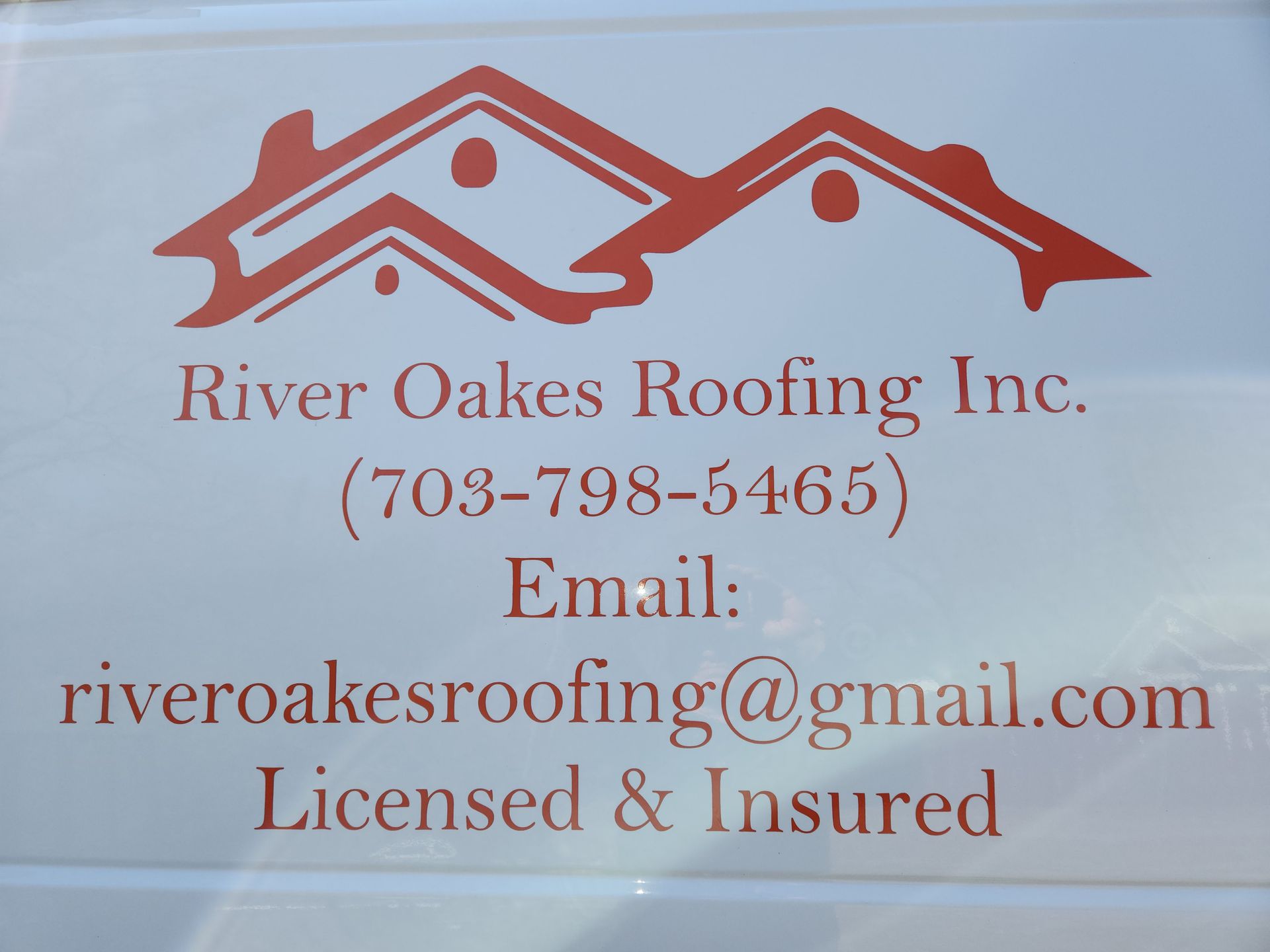 River oaks roofing inc. is licensed and insured