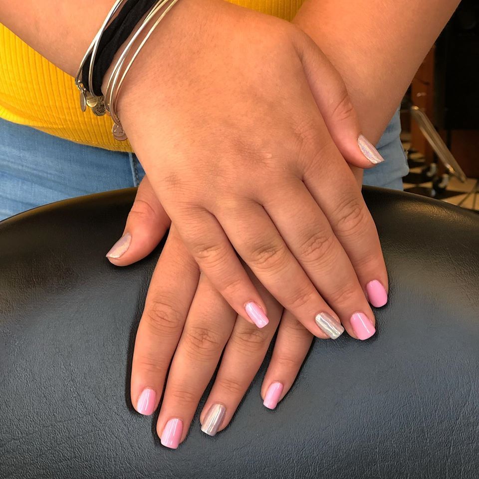 cross hands with nail polish