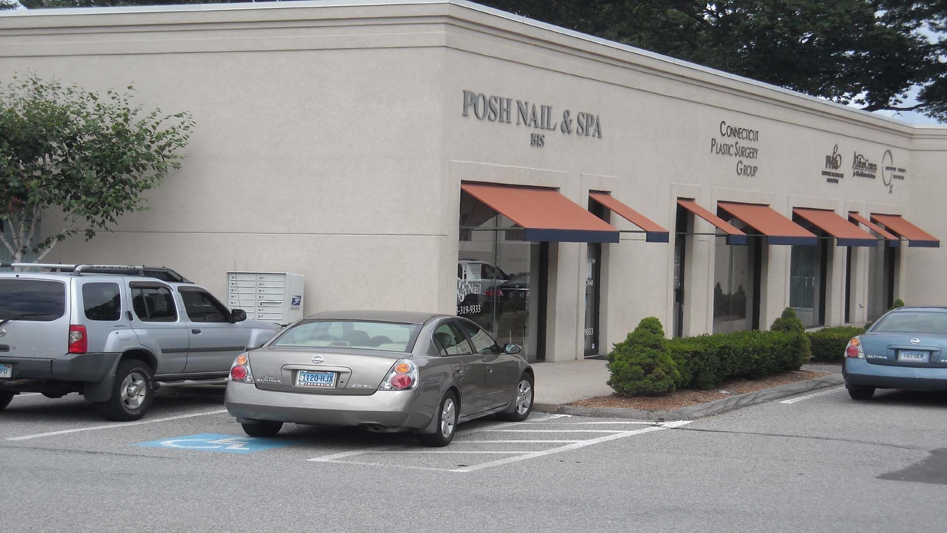 Exterior of a building labeled 