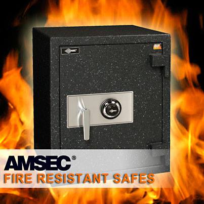 AMSEC fire resistant safes