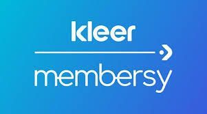 The logo for Kleer Membersy is on a blue background.