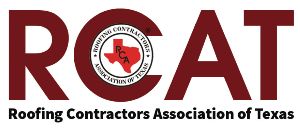 The logo for the roofing contractors association of texas