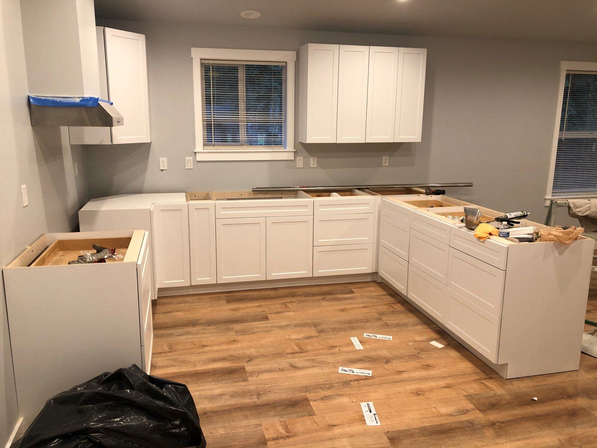 white kitchen remodeling