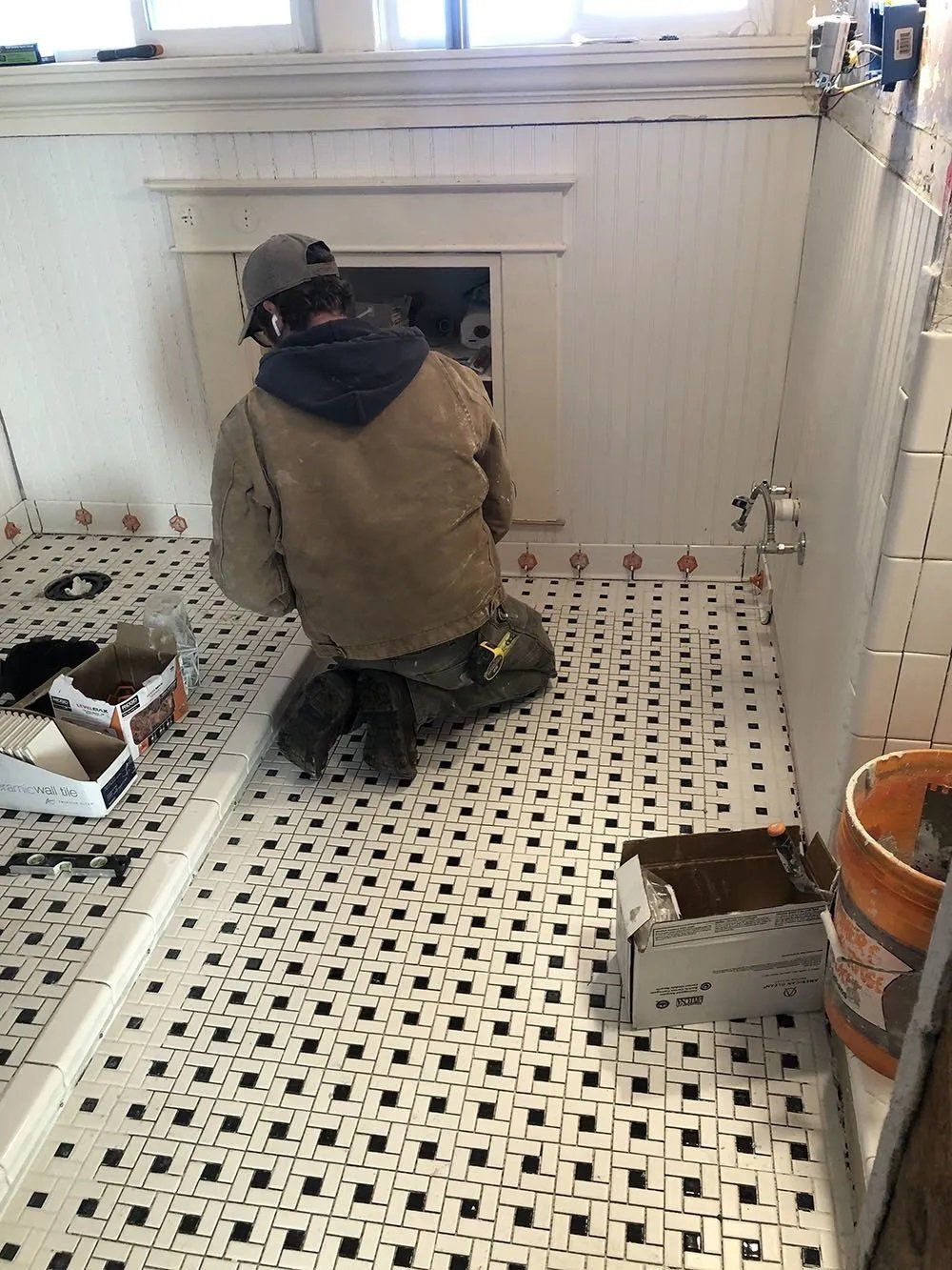 Bathroom flooring remodeling