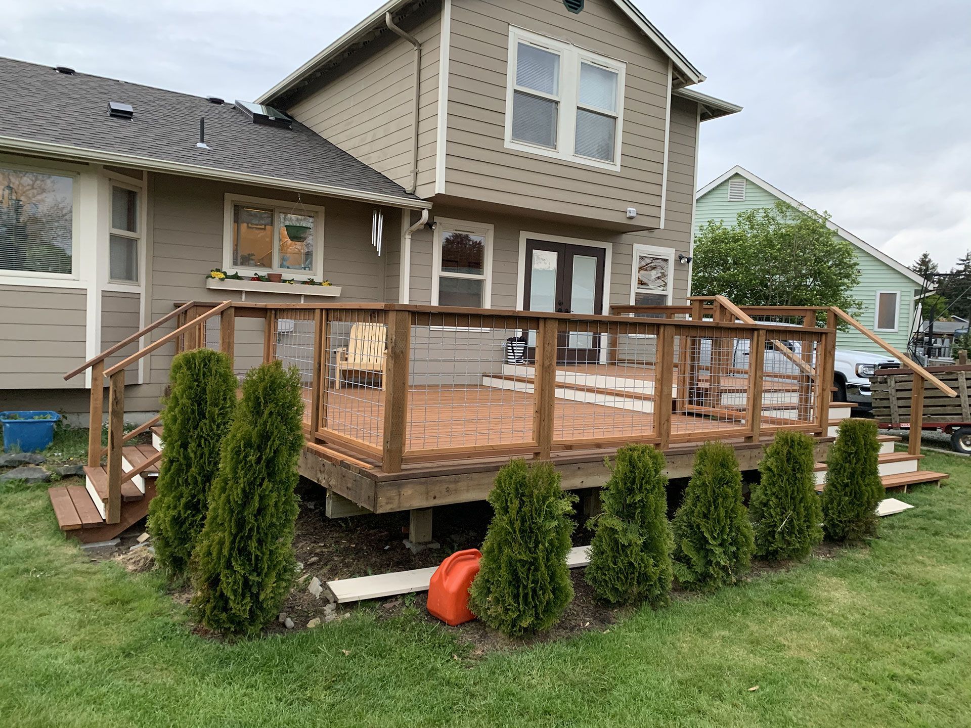 newly built deck