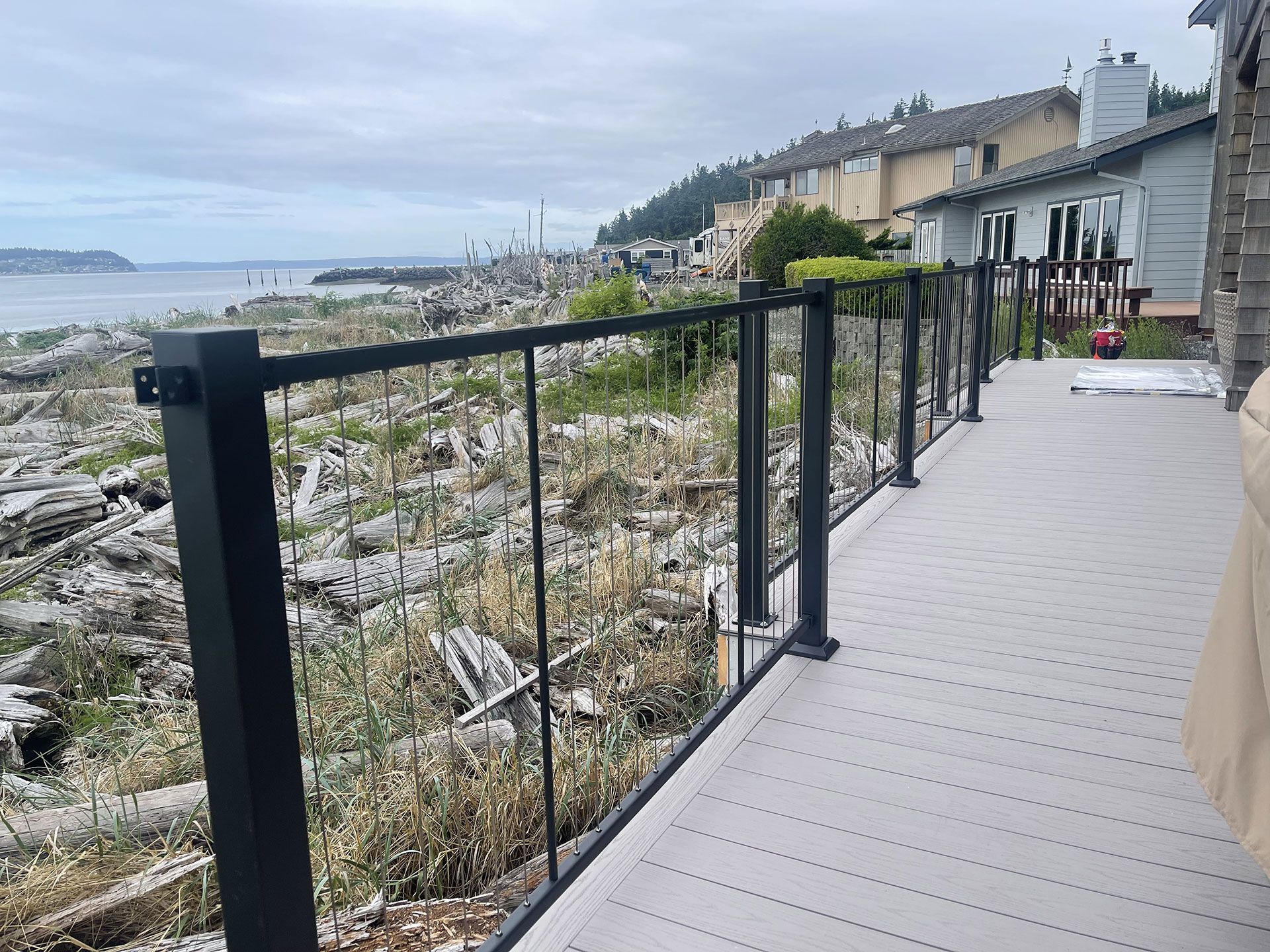 deck with a beautiful view