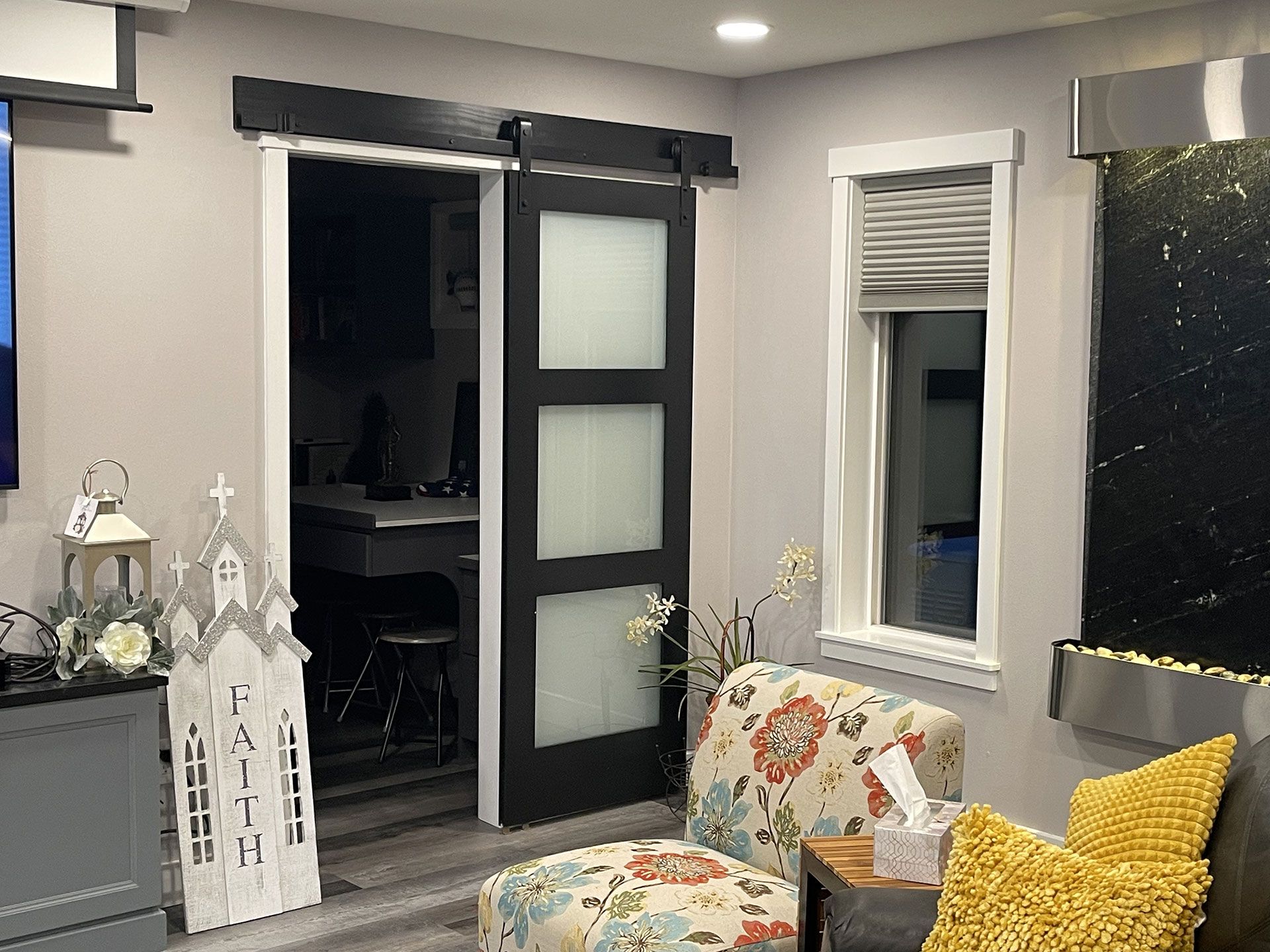 living room door remodel