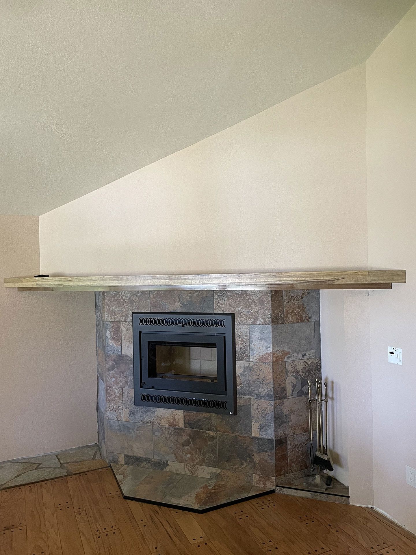 corner fireplace remodel