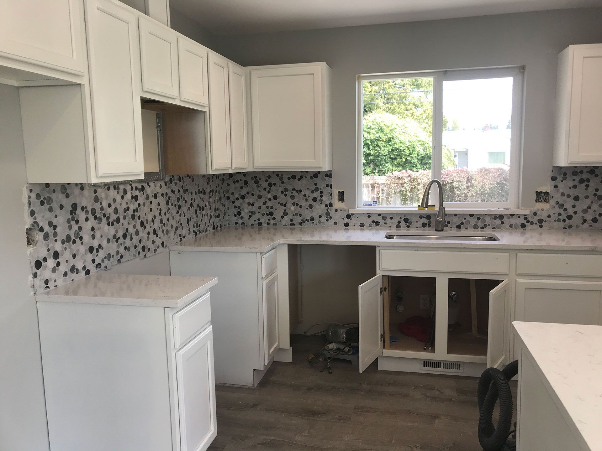 white kitchen remodel