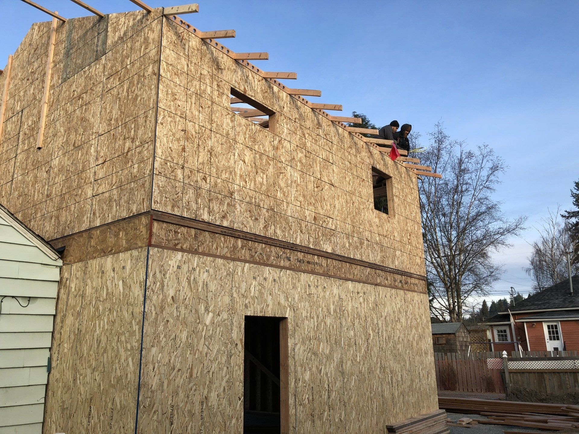 newly built structure