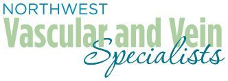Northwest Vascular and Vein Specialists logo in blue and green text