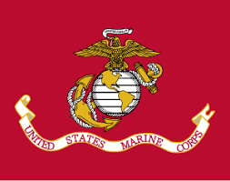 The flag of the united states marine corps