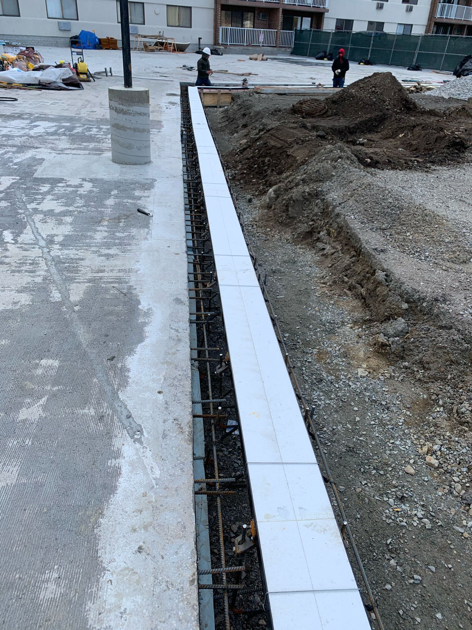 Waterproofing project on a building