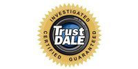 Trust Dale certification seal: gold color, 