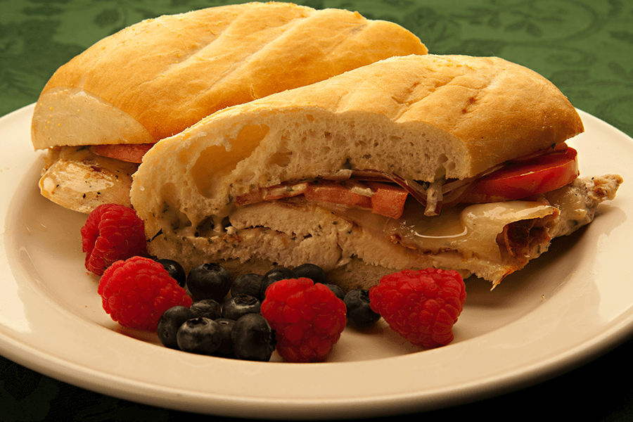 Chicken pesto sandwich