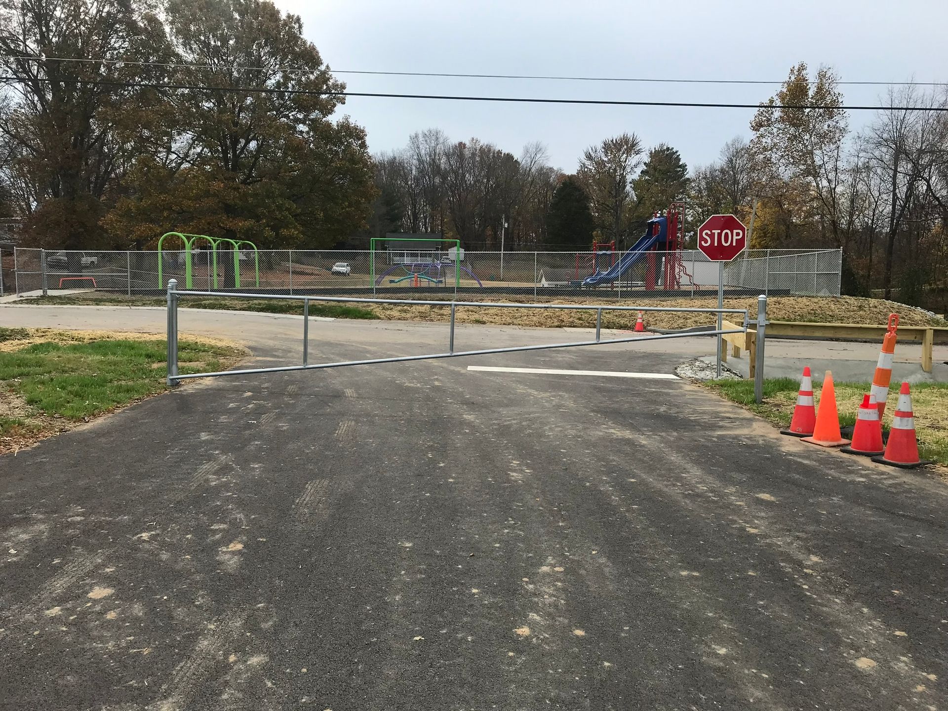 A stop sign is on the side of the road