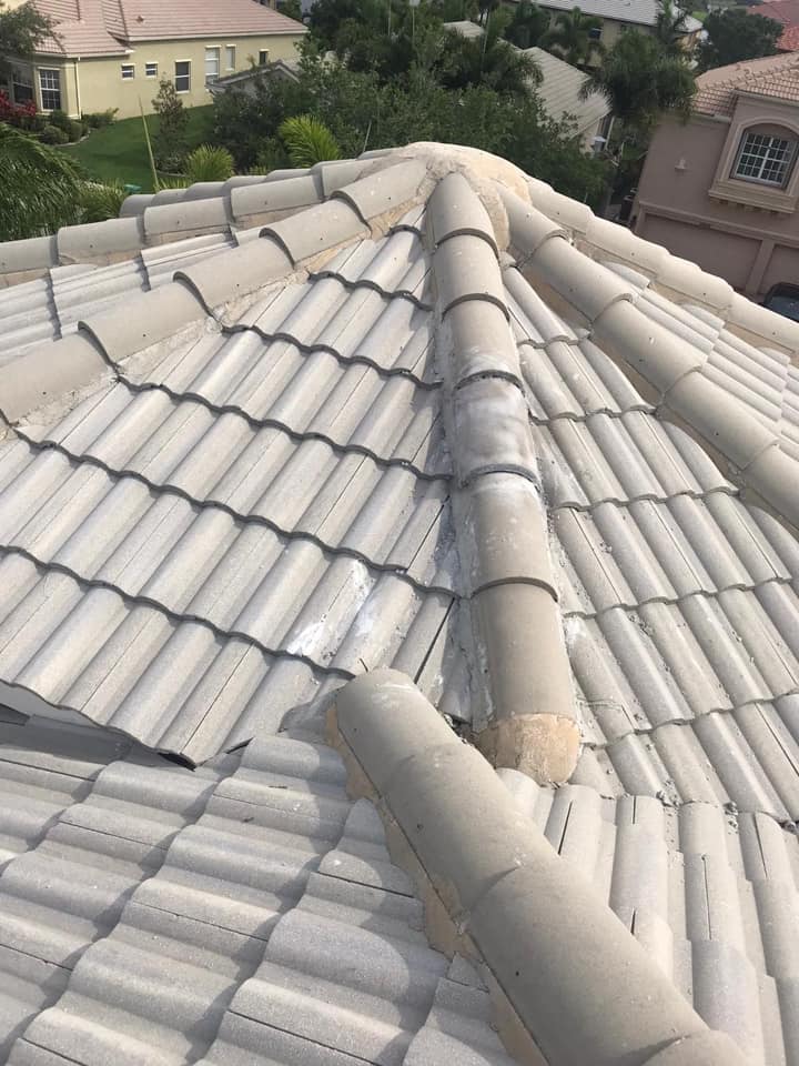 Tile roofing