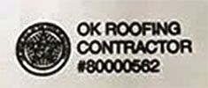 ok roofing contractor brand logo