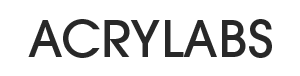 ACRYLABS text in dark gray on a white background.