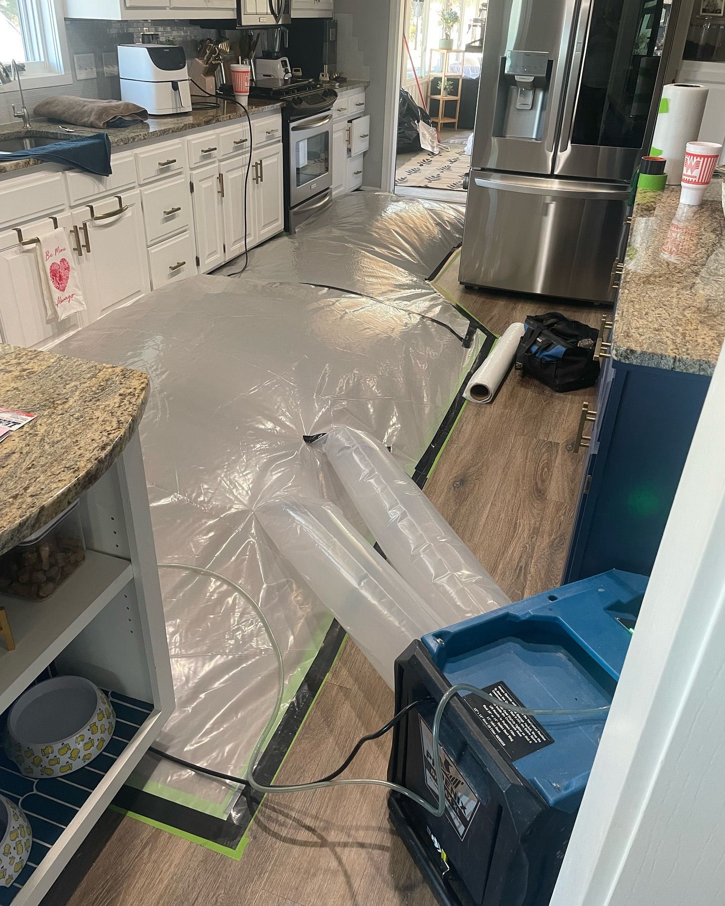 hidden water damage under floorboard