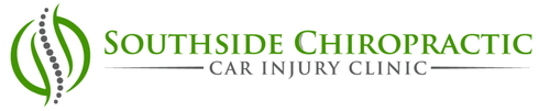 Southside Chiropractic Car Injury Clinic logo in green and brown with stylized spine graphic