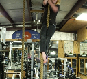 Rope climbing workout