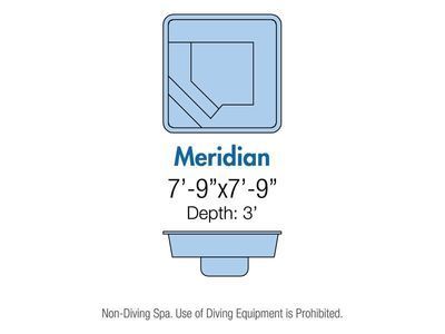 Diagram of a square spa called 