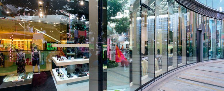 Commercial display windows