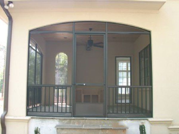 Screen porch arch