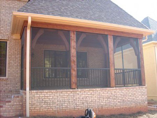 New Construction with finished screen enclosure