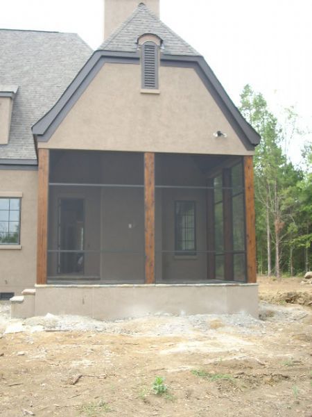 Bronze framing with transoms and chair rail