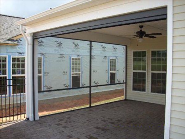 Side wall fixed screen