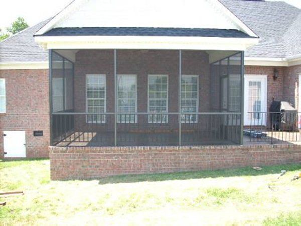 Finished screen enclosure