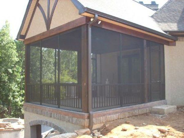 Complete screen enclosure with 8' door