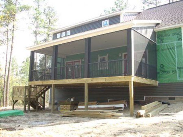 Bronze aluminum framing with pickets outside Rockingham NC