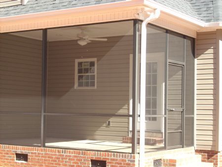 Two structural posts with 6'8 door