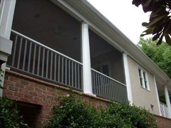 View of finished screen enclosure from outside