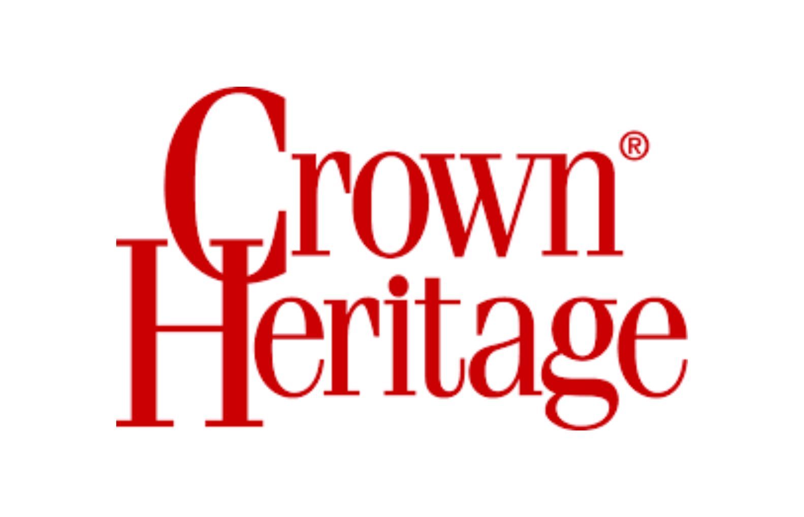 The red Crown Heritage logo on a white background.