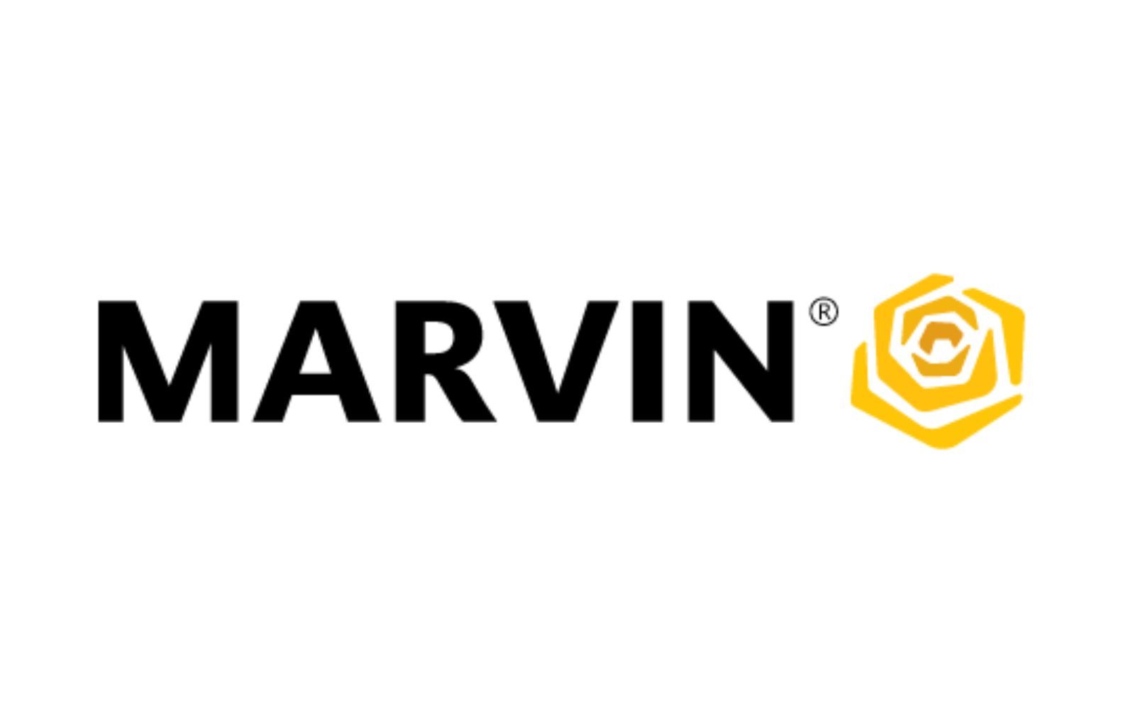 The Marvin company logo, featuring the word 